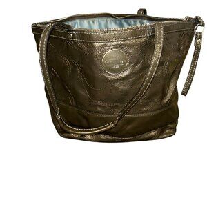 Coach Vintage Metallic Olive Tote Bag